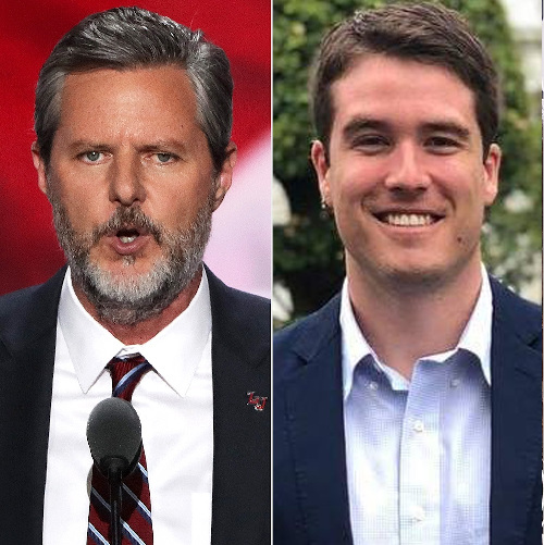 Jerry Falwell Jr and Giancarlo Granda